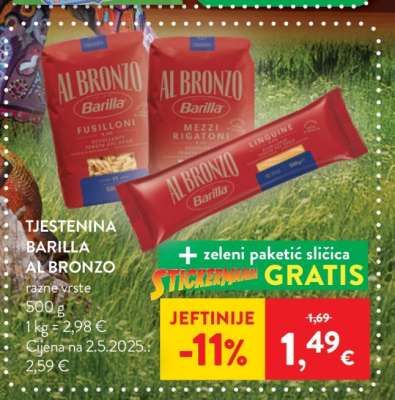 Tjestenina Barilla Al bronzo