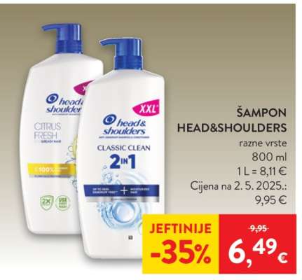 Šampon Head&Shoulders