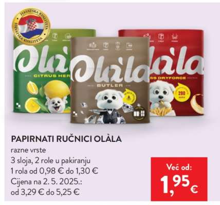 Papirnati ručnici Olala