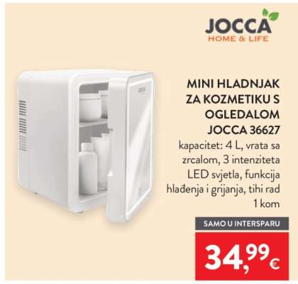 Mini hladnjak za kozmetiku s ogledalom JOCCA 36627