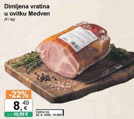 Dimljena vratina u ovitku Medven