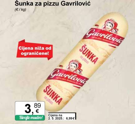 Šunka za pizzu Gavrilović