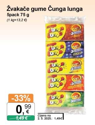 Žvakače gume Čunga lunga