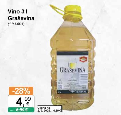 Vino 3 l Graševina