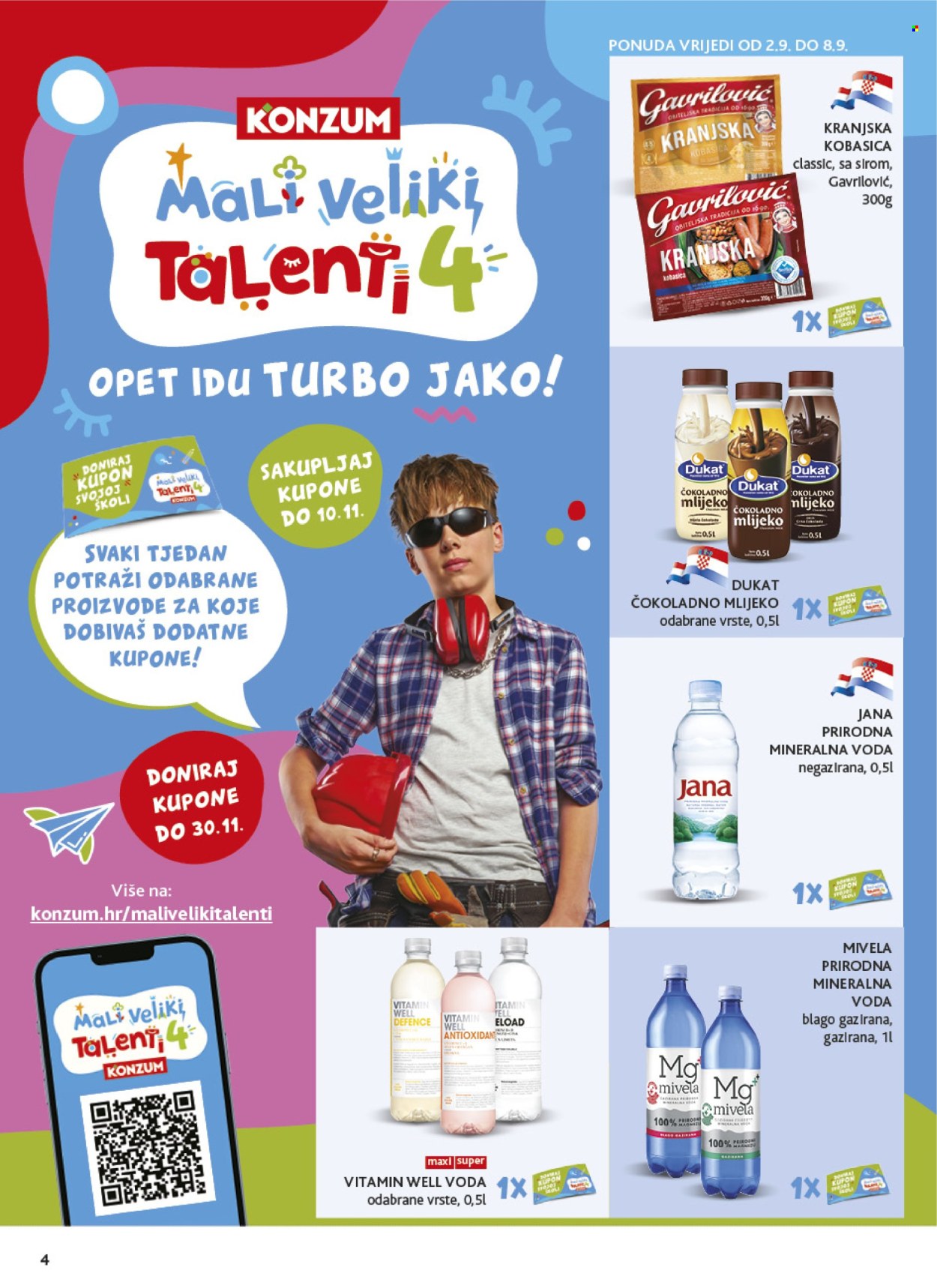 Leták Konzum - 2.9.2026 - 8.9.2026. Strana 4