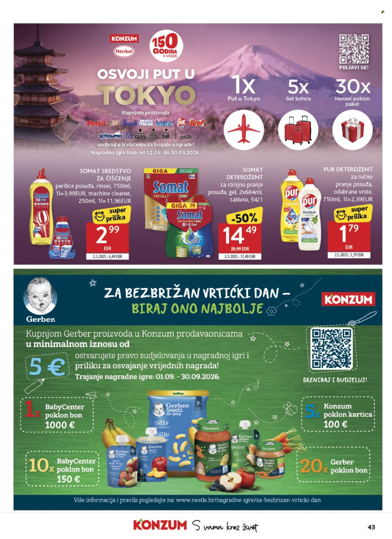 Leták Konzum - 2.9.2026 - 8.9.2026. Strana 43