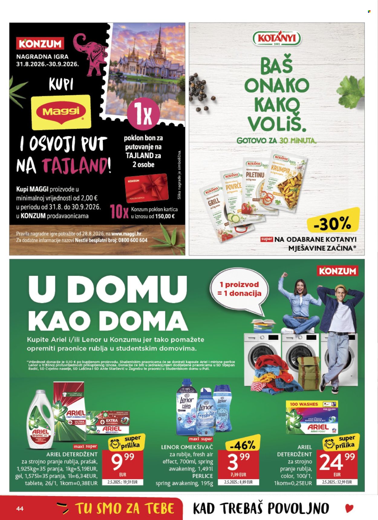 Leták Konzum - 2.9.2026 - 8.9.2026. Strana 44
