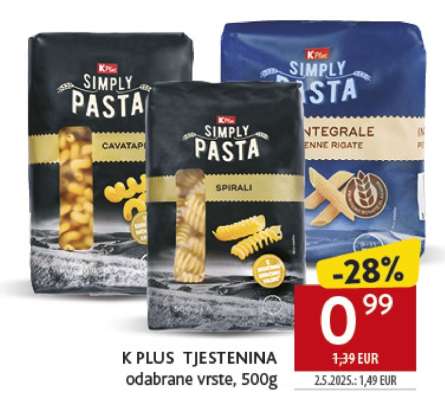 K PLUS TJESTENINA