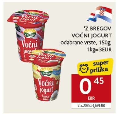 ' Z BREGOV VOĆNI JOGURT