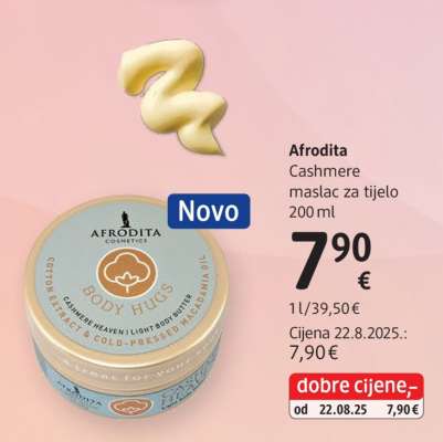 Afrodita Cashmere maslac za tijelo