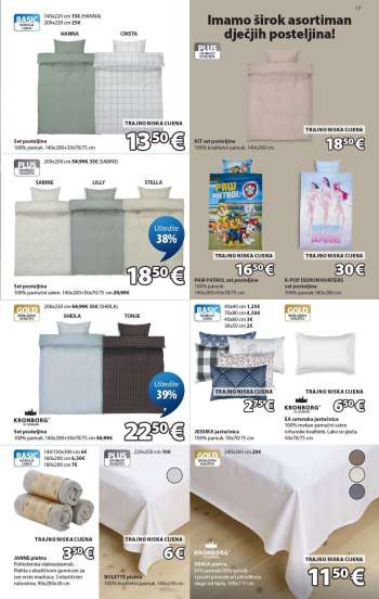 thumbnail - Set posteljine CRISTA 140x200 bijela/crna