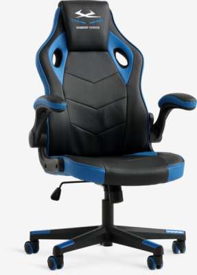 Gaming stolica VOJENS crna/plava umjetna koža/mreža