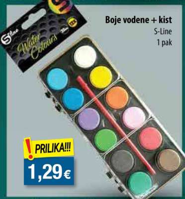 Boje vodene + kist