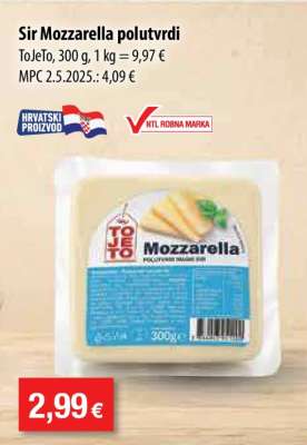 Sir Mozzarella polutvrdi