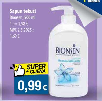 Sapun tekući Bionsen, 500 ml