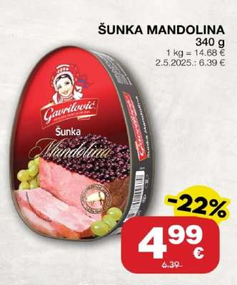 Šunka Mandolina,