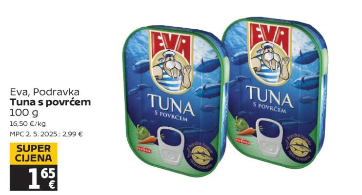 Eva, Podravka Tuna s povrćem
