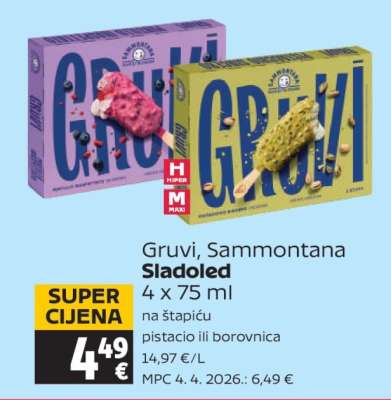 Gruvi, Sammontana Sladoled