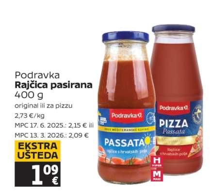 PODRAVKA RAJČICA PASIRANA