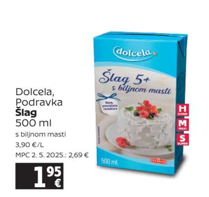 Dolcela, Podravka Šlag