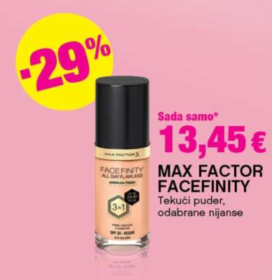 MAX FACTOR FACEFINITY