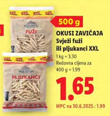 OKUSI ZAVIČAJA Svježi fuži ili pljukanci XXL