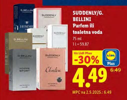SUDDENLY/G. BELLINI Parfem ili toaletna voda