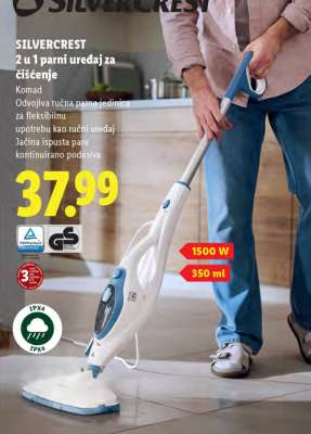 SILVERCREST 2 u 1 parni uređaj za čišćenje