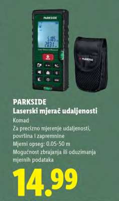 PARKSIDE Laserski mjerač udaljenosti