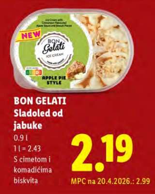 BON GELATI Sladoled od jabuke