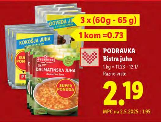 PODRAVKA Bistra juha