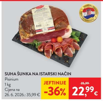 SUHA ŠUNKA NA ISTARSKI NAČIN