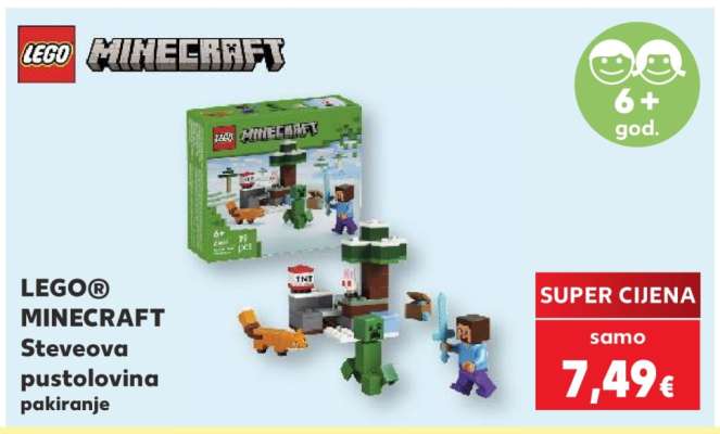 LEGO® MINECRAFT Steveova pustolovina pakiranje