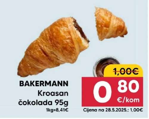 BAKERMANN Kroasan čokolada 95g