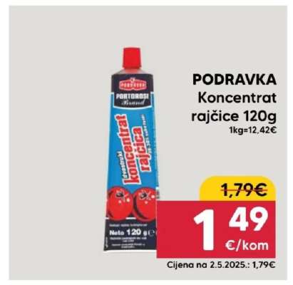 PODRAVKA Koncentrat rajčice 120g