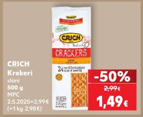 CRICH Krekeri slani 500 g MPC