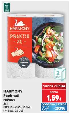 HARMONY Papirnati ručnici 2/1