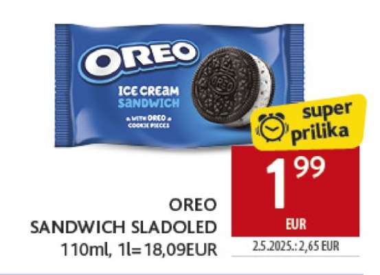 OREO SANDWICH SLADOLED