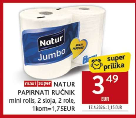 NATUR PAPIRNATI RUČNIK