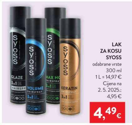 Lak za kosu Syoss