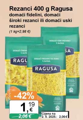Rezanci 400 g Ragusa