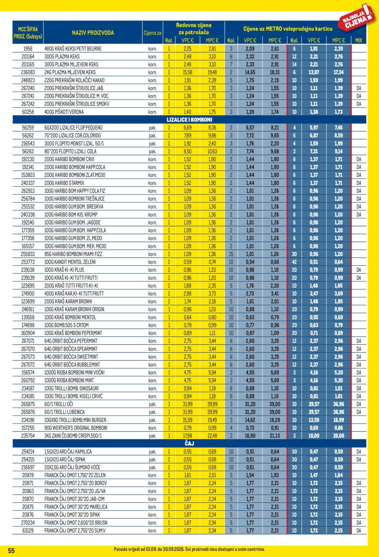 Metro katalog - 01.09.2026. - 30.09.2026. Stranica 55