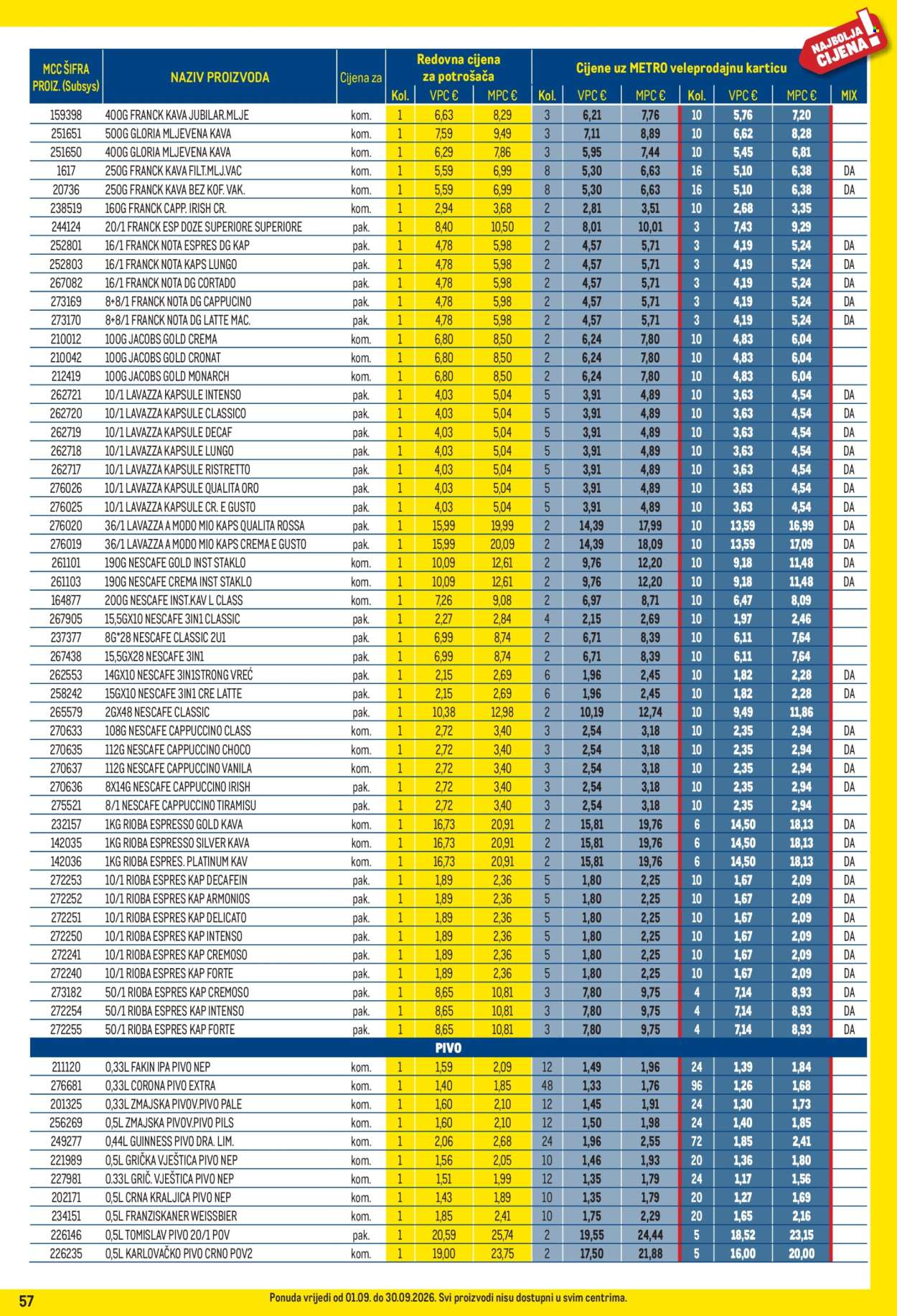 Metro katalog - 01.09.2026. - 30.09.2026. Stranica 57