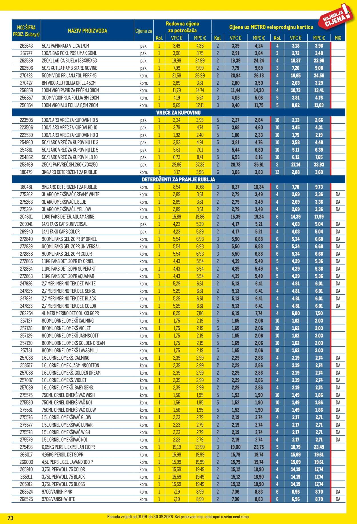 Metro katalog - 01.09.2026. - 30.09.2026. Stranica 73