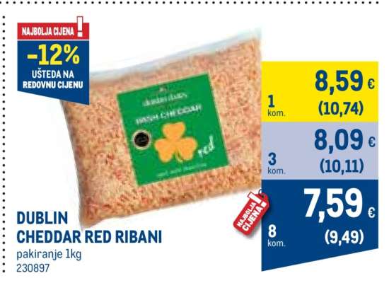 DUBLIN CHEDDAR RED RIBANI