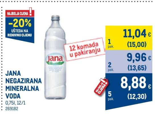 JANA NEGAZIRANA MINERALNA VODA
