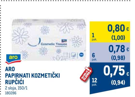 ARO PAPIRNATI KOZMETIČKI RUPČIĆI