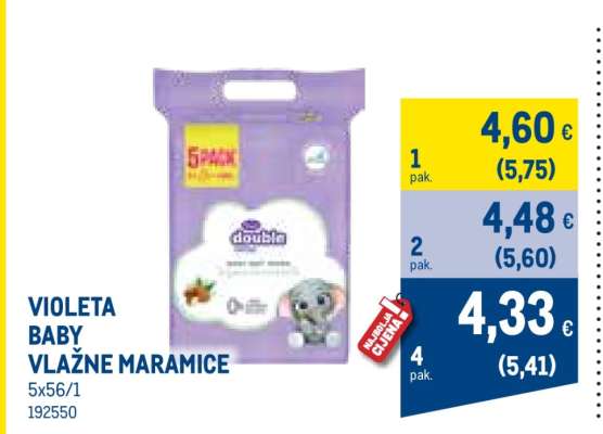 VIOLETA BABY VLAŽNE MARAMICE