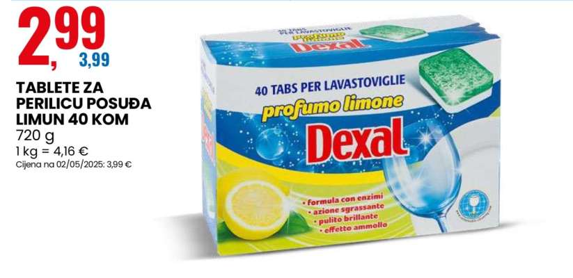 TABLETE ZA PERILICU POSUĐA LIMUN 40 KOM