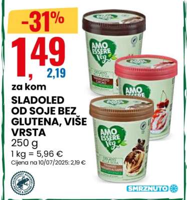SLADOLED OD SOJE BEZ GLUTENA VIŠE VRSTA